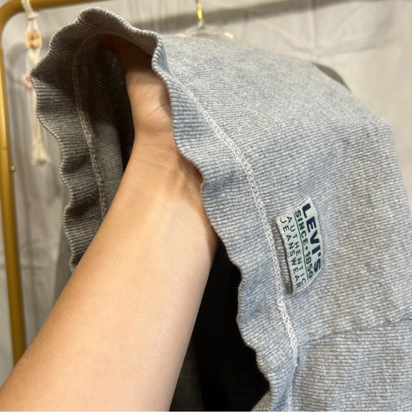 VINTAGE CALVIN KLEIN ribbed knit tee - Picture 5 of 7